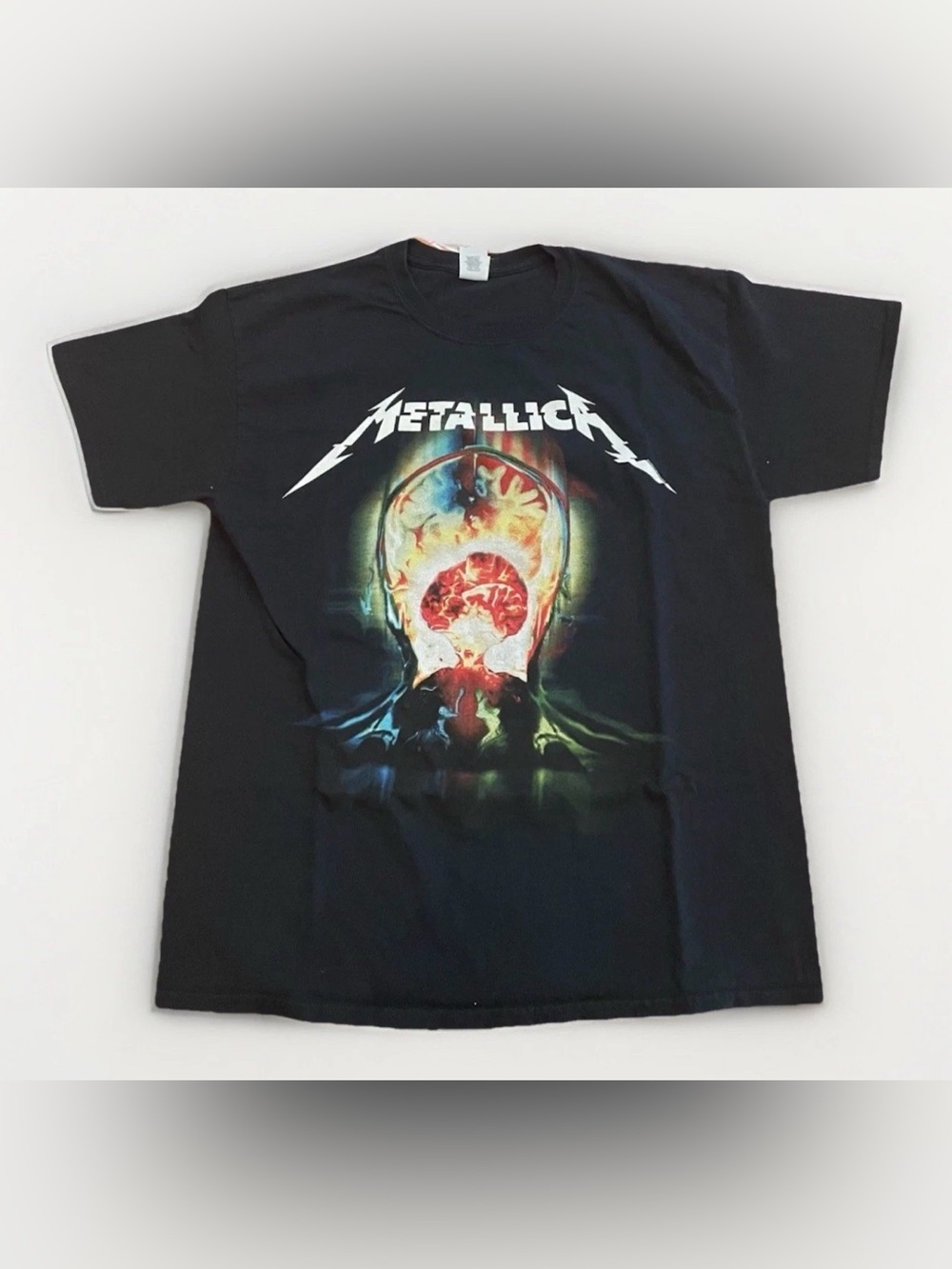 Y2K Metallica T-Shirt Size Large Hardwired to Self-Destruct Front and Back Print